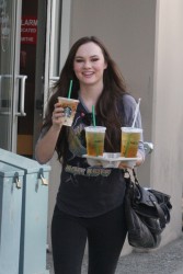 Madeline Carroll - Leaving a Starbucks in Vancouver - Mar. 29, 2013