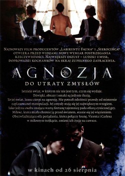 Tył ulotki filmu 'Agnozja'