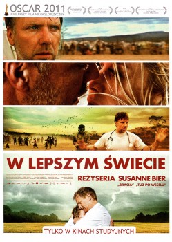 Przód ulotki filmu 'W Lepszym Świecie'