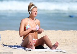 [LQ tag] Erin Heatherton - wearing a bikini in Sydney 4/14/15