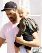 Josh Duhamel - Out for breakfast with his son in Brentwood 06/07/2015